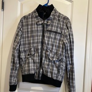 Grey and white jacket size medium